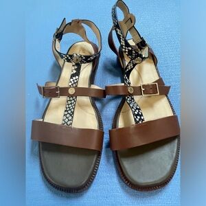 Women's Cole Haan Grandseries Sandals - Snake Print/Brown - Size 8.5